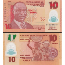 Nigéria  10 Naira de 2015